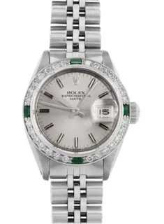 Rolex Date Stainless steel and 18k white gold Silver