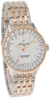 Breitling Navitimer U17327211A1U1 Rose gold and Stainless steel White