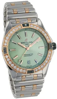 Breitling Super Chronomat U17356531L1U1 Stainless steel and Red gold Green