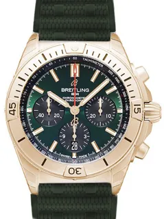 Breitling Chronomat B01 RB0134101L1S1 Rose gold Green