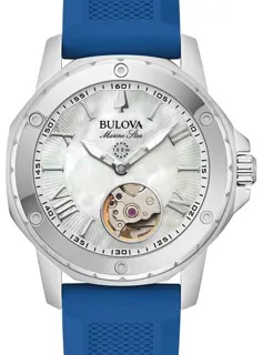 Bulova Marine Star 96L324 35mm Stainless steel White