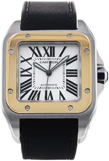 Cartier Santos de Cartier W20072X7 Yellow gold and Stainless steel Silver