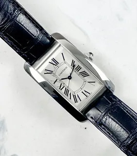 Cartier Tank Amu00e9ricaine WSTA0018 Stainless steel Silver