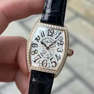 Franck Muller Cintree Curvex 7500 SC AT FO REL D 1R 29mm Rose gold Silver