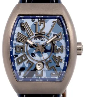 Franck Muller Vanguard V45 SC DT TT MC TT 45mm Titanium Blue