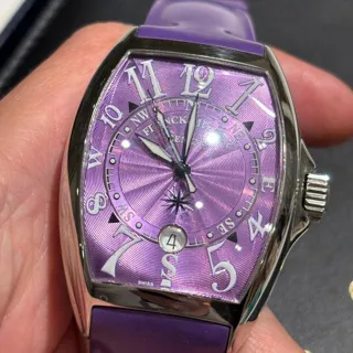 Franck Muller 7080 SCDT 50mm Stainless steel Purple