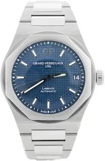 Girard-Perregaux Laureato 81010-11-431-11A 42mm Stainless steel Blue