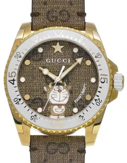 Gucci Dive YA136334 40mm Stainless steel Brown