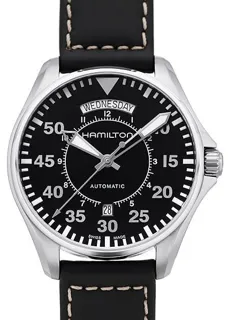 Hamilton Khaki Aviation H64615735 Stainless steel Black