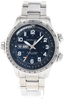 Hamilton Khaki Aviation H77765141 Stainless steel Blue