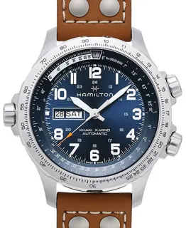 Hamilton Khaki Aviation H77765541 Stainless steel Blue