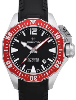 Hamilton Khaki Navy Frogman H77725335 Stainless steel Black