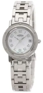 Hermès Clipper CL4.210 24mm Stainless steel White