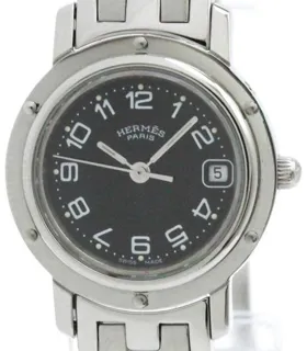 Hermès Clipper CL4.210 24mm Stainless steel Black