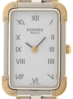 Hermès CR1.220 18mm Stainless steel White