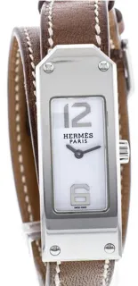 Hermès Kelly KT1.210 15mm Stainless steel White