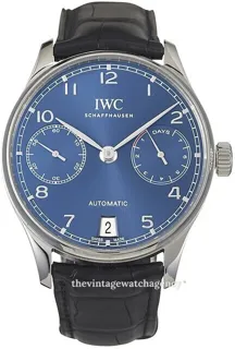 IWC Portugieser IW500710 42.5mm Stainless steel Blue