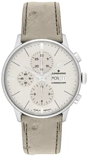 Junghans Meister Chronoscope 27422303 40.5mm Stainless steel White