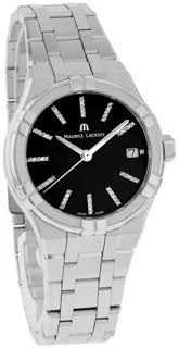 Maurice Lacroix Aikon Quartz AI1106-SS002-350-1 Stainless steel Black