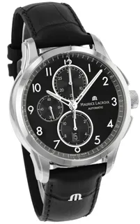 Maurice Lacroix Pontos PT6388-SS001-320-2 Stainless steel Black