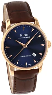 Mido Baroncelli M8600.3.15.8 Stainless steel Blue