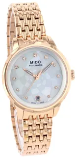 Mido Rainflower M043.207.33.106.00 34mm Stainless steel White