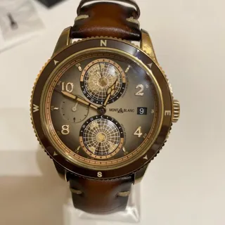 Montblanc 1858 128504 42mm Bronze Brown and Beige