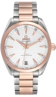 Omega Aqua Terra 220.20.41.21.02.001 Stainless steel and 18k rose gold Silver