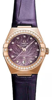 Omega Constellation 131.58.29.20.60.002 29mm 18kt rose gold Purple