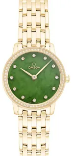 Omega De Ville Prestige 434.55.28.60.99.001 Yellow gold Green