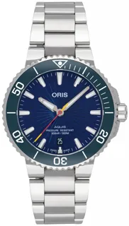 Oris Aquis 01 733 7766 4185-Set Stainless steel Blue