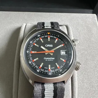 Oris Chronoris 01 733 7737 4054-07 8 19 01 39mm Stainless steel Black