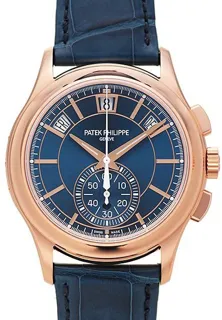 Patek Philippe Annual Calendar Chronograph 5905R-010 Rose gold Blue