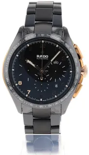 Rado HyperChrome R32111162 45mm Rose gold and Black ceramic Black