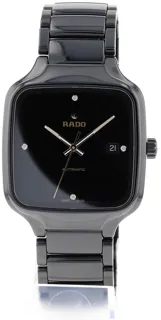 Rado True Square R27078722 Black ceramic Black