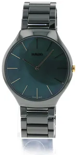 Rado True Thinline R27006912 Ceramic and PVD Green