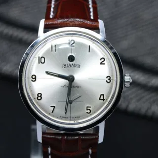 Roamer 34mm Plastic Silver