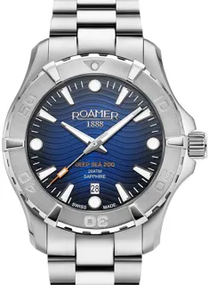 Roamer Deep Sea 200 860833 41 45 70 43mm Stainless steel Blue