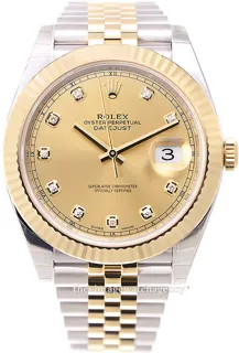 Rolex Datejust 41 126333-0012 Yellow gold and Stainless steel Champagne