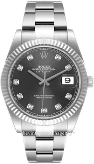 Rolex Datejust 41 126334-0005 White gold and Stainless steel Gray