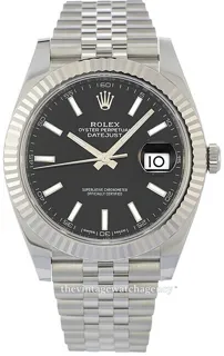 Rolex Datejust 41 126334-0018 White gold and Stainless steel Black