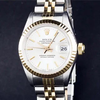 Rolex Datejust Stainless steel and 14k yellow gold White