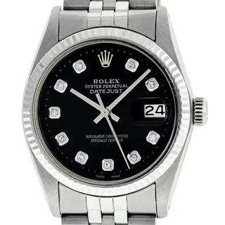 Rolex Datejust Stainless steel Black