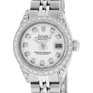 Rolex Datejust 26mm Stainless steel White