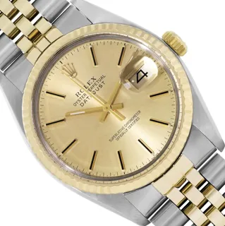 Rolex Datejust 36mm Yellow gold and Stainless steel Champagne