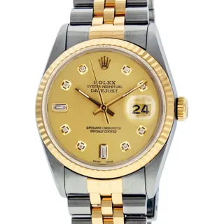 Rolex Datejust 36mm Yellow gold and Stainless steel Champagne