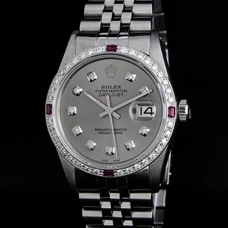 Rolex Datejust Stainless steel and 18k white gold Gray