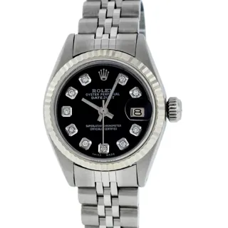 Rolex Datejust Stainless steel and 18k white gold Black