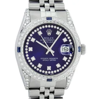 Rolex Datejust Stainless steel and 18k white gold Blue