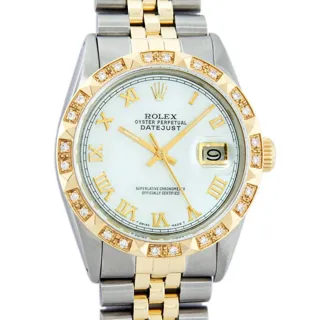 Rolex Datejust Stainless steel and 18k yellow gold White